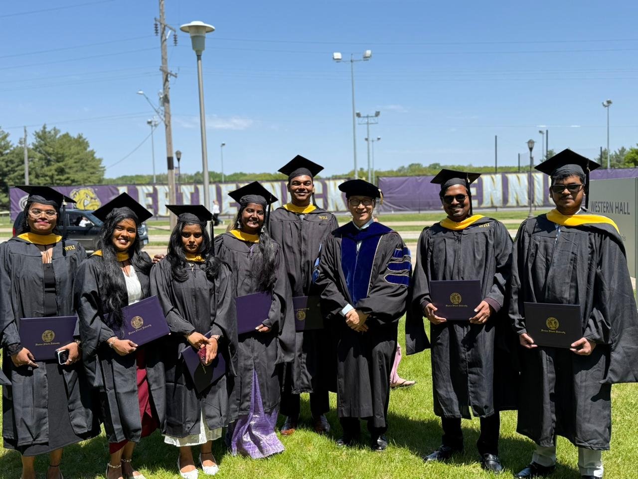 Student graduating abroad